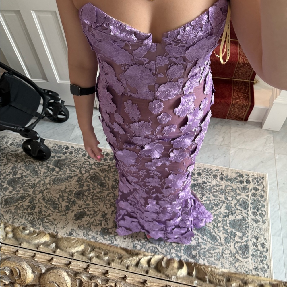 Bronx and Banco Purple Floral Maxi Dress - Picture 7 of 8
